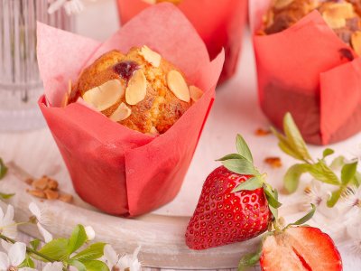 Muffin Graham z Truskawkami (bez cukru) 110 g